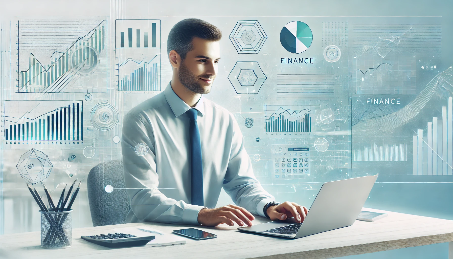 a professional and inviting website banner image related to finance,